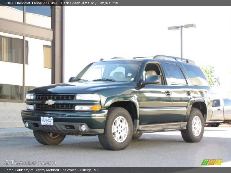 Dark Green Metallic / Tan/Neutral 2004 Chevrolet Tahoe Z71 4x4