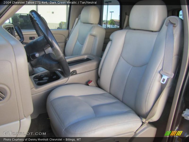 Dark Green Metallic / Tan/Neutral 2004 Chevrolet Tahoe Z71 4x4