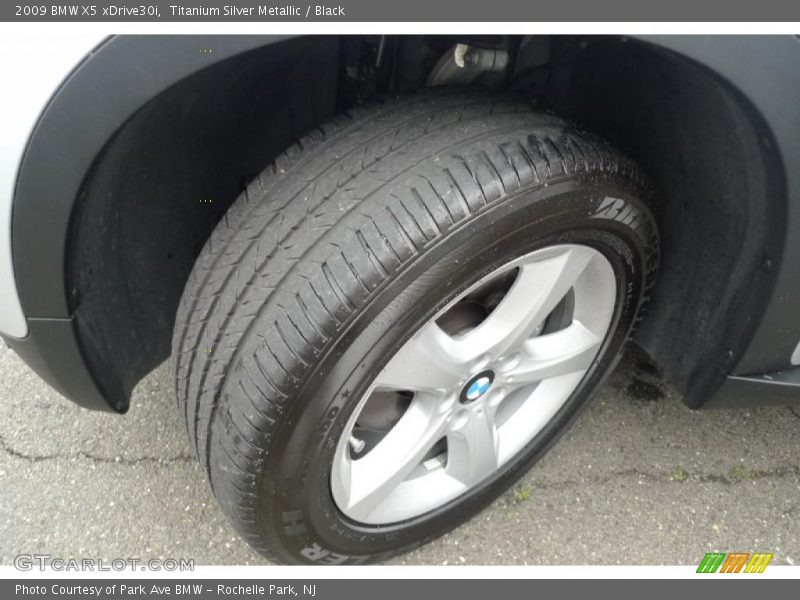 Titanium Silver Metallic / Black 2009 BMW X5 xDrive30i