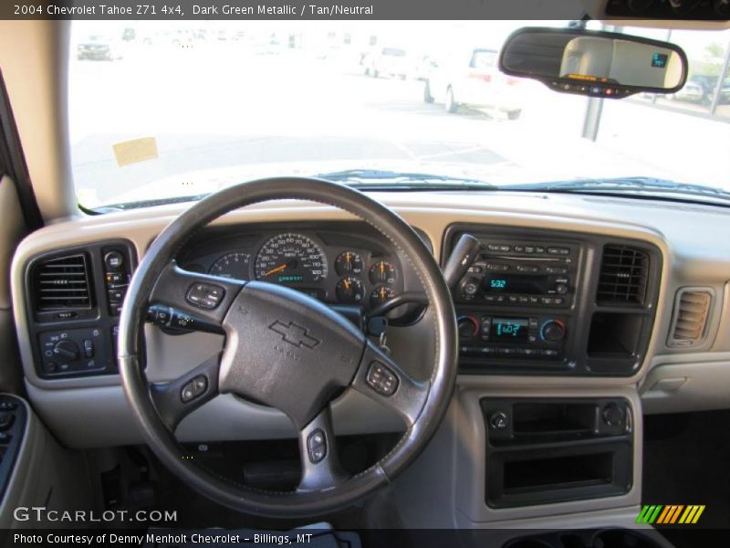 Dark Green Metallic / Tan/Neutral 2004 Chevrolet Tahoe Z71 4x4
