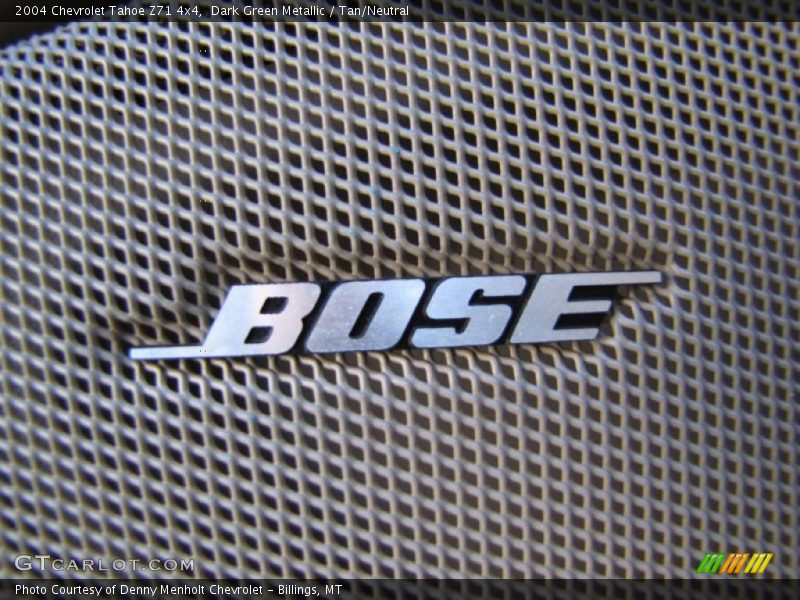 Dark Green Metallic / Tan/Neutral 2004 Chevrolet Tahoe Z71 4x4