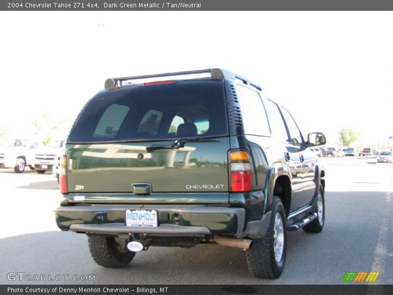 Dark Green Metallic / Tan/Neutral 2004 Chevrolet Tahoe Z71 4x4