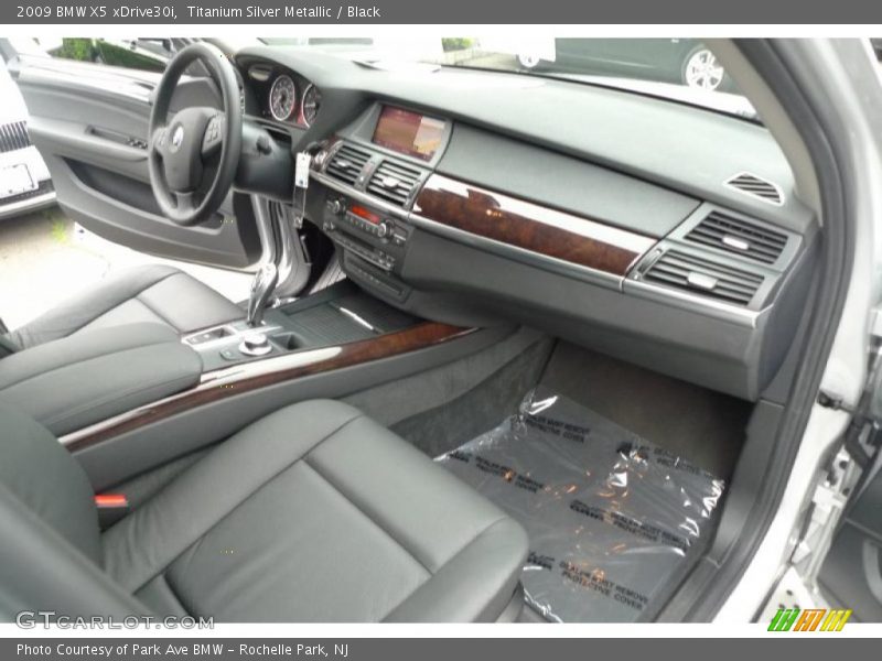 Titanium Silver Metallic / Black 2009 BMW X5 xDrive30i