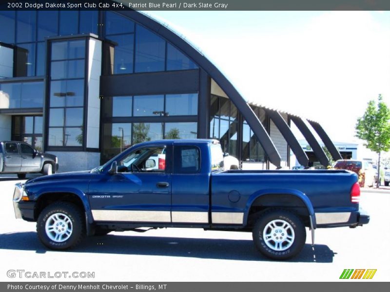 Patriot Blue Pearl / Dark Slate Gray 2002 Dodge Dakota Sport Club Cab 4x4
