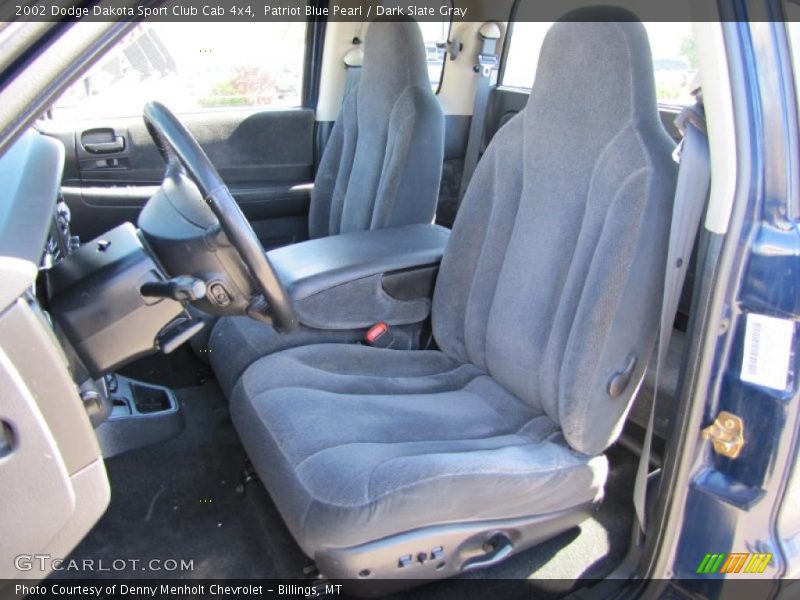 Patriot Blue Pearl / Dark Slate Gray 2002 Dodge Dakota Sport Club Cab 4x4