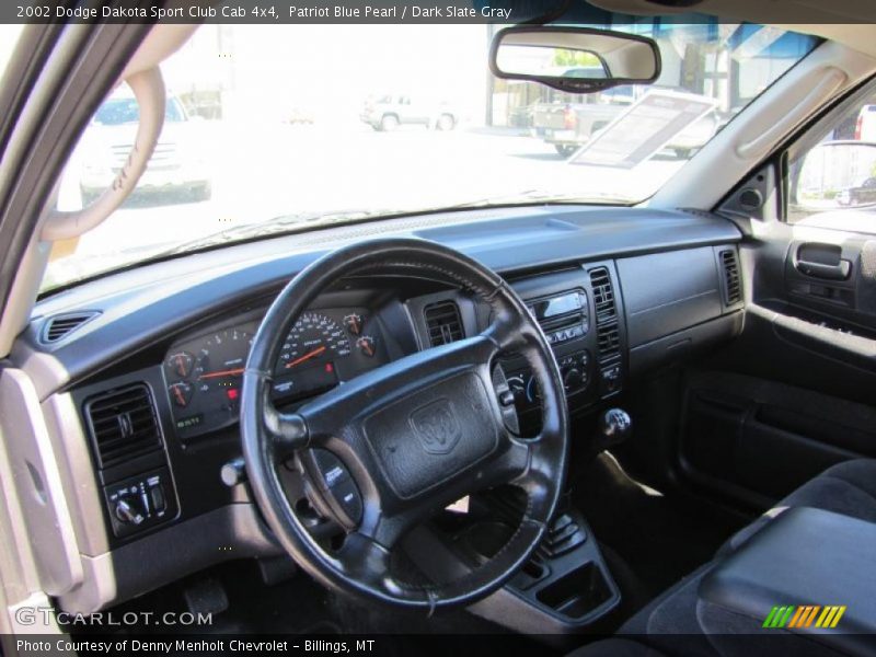 Patriot Blue Pearl / Dark Slate Gray 2002 Dodge Dakota Sport Club Cab 4x4