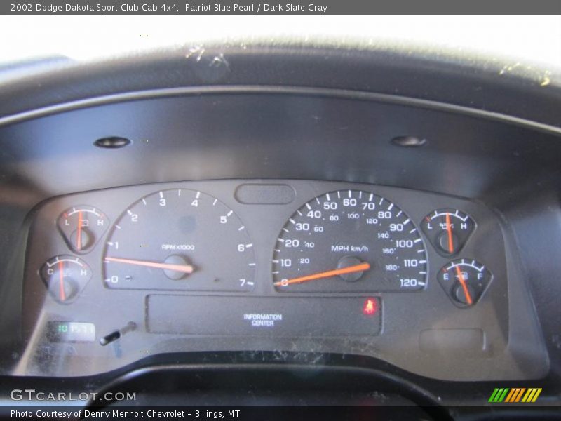 Patriot Blue Pearl / Dark Slate Gray 2002 Dodge Dakota Sport Club Cab 4x4