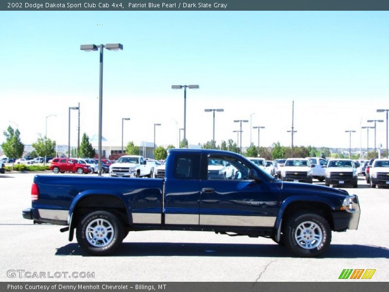 Patriot Blue Pearl / Dark Slate Gray 2002 Dodge Dakota Sport Club Cab 4x4