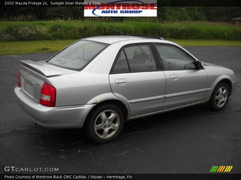 Sunlight Silver Metallic / Gray 2002 Mazda Protege LX