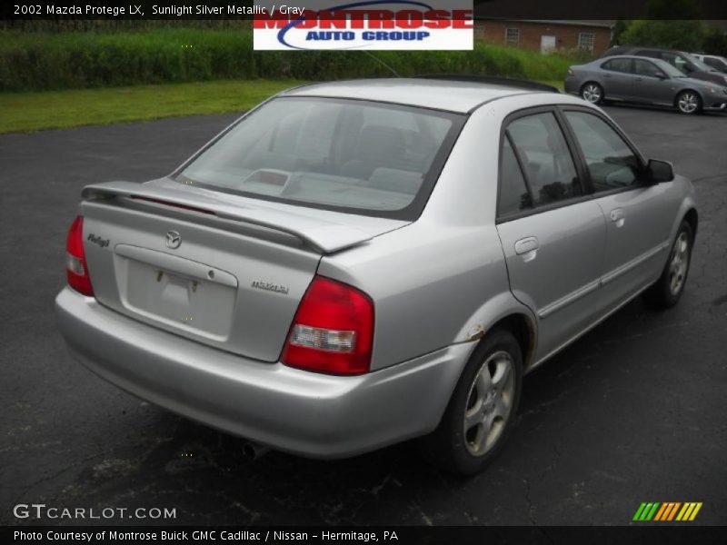 Sunlight Silver Metallic / Gray 2002 Mazda Protege LX