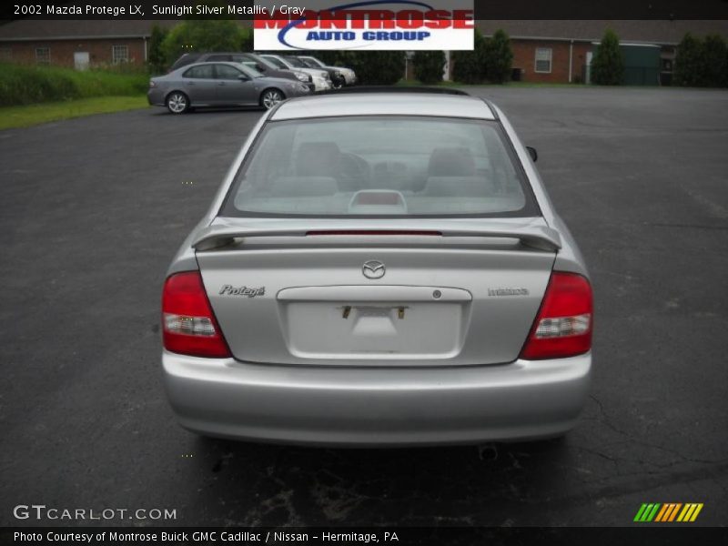 Sunlight Silver Metallic / Gray 2002 Mazda Protege LX