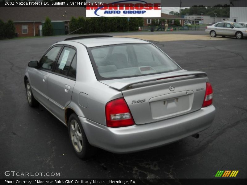 Sunlight Silver Metallic / Gray 2002 Mazda Protege LX