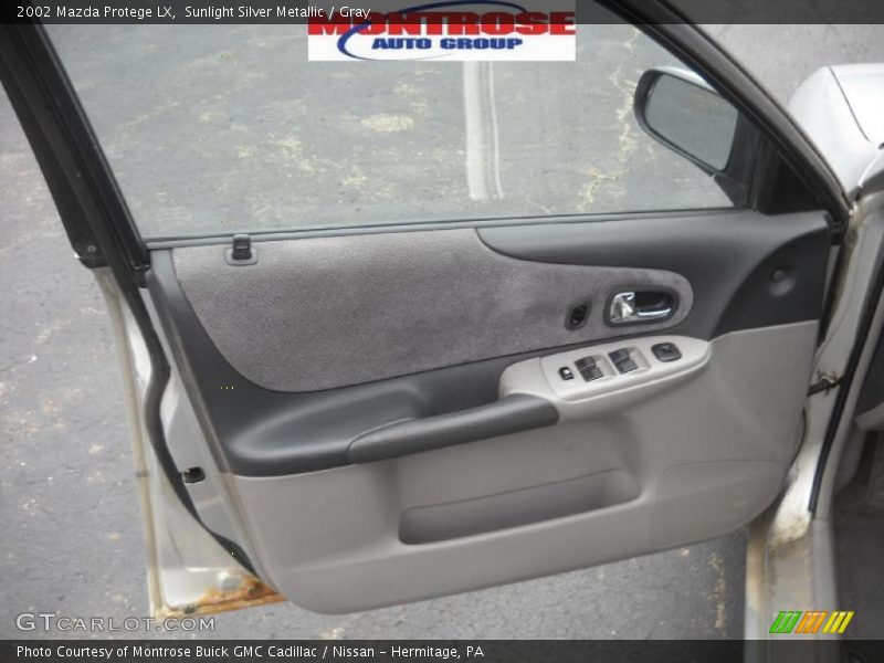 Sunlight Silver Metallic / Gray 2002 Mazda Protege LX
