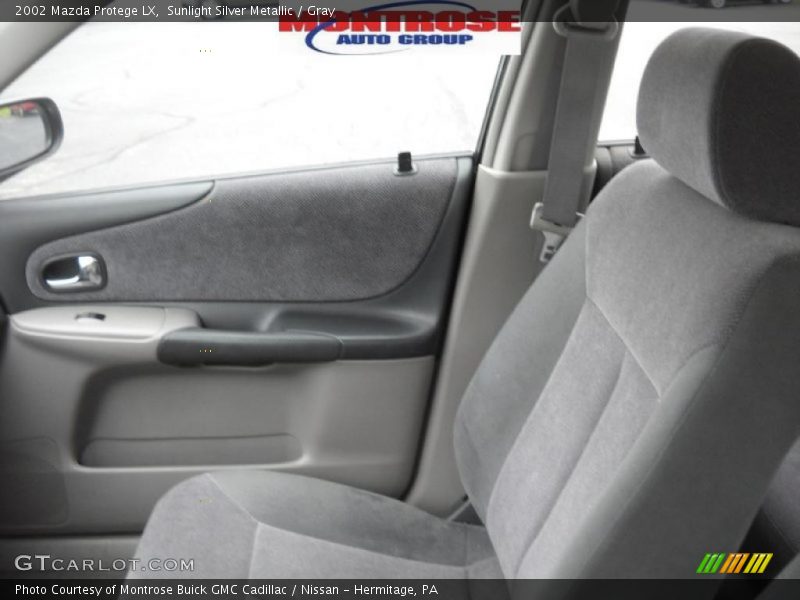 Sunlight Silver Metallic / Gray 2002 Mazda Protege LX