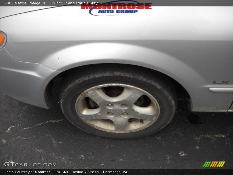 Sunlight Silver Metallic / Gray 2002 Mazda Protege LX