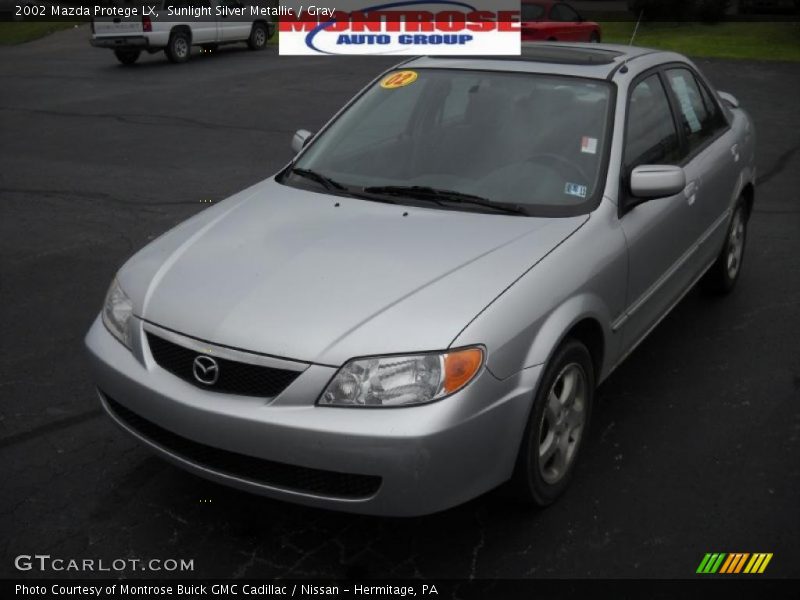 Sunlight Silver Metallic / Gray 2002 Mazda Protege LX