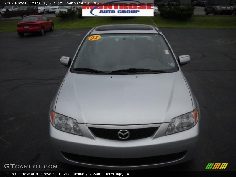Sunlight Silver Metallic / Gray 2002 Mazda Protege LX