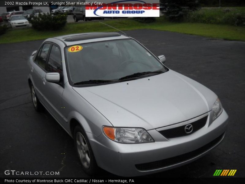Sunlight Silver Metallic / Gray 2002 Mazda Protege LX