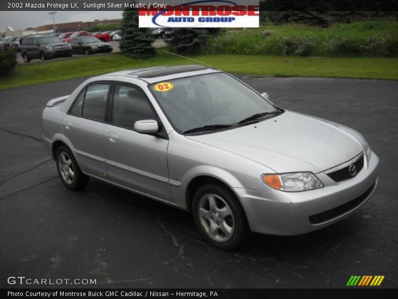 Sunlight Silver Metallic / Gray 2002 Mazda Protege LX