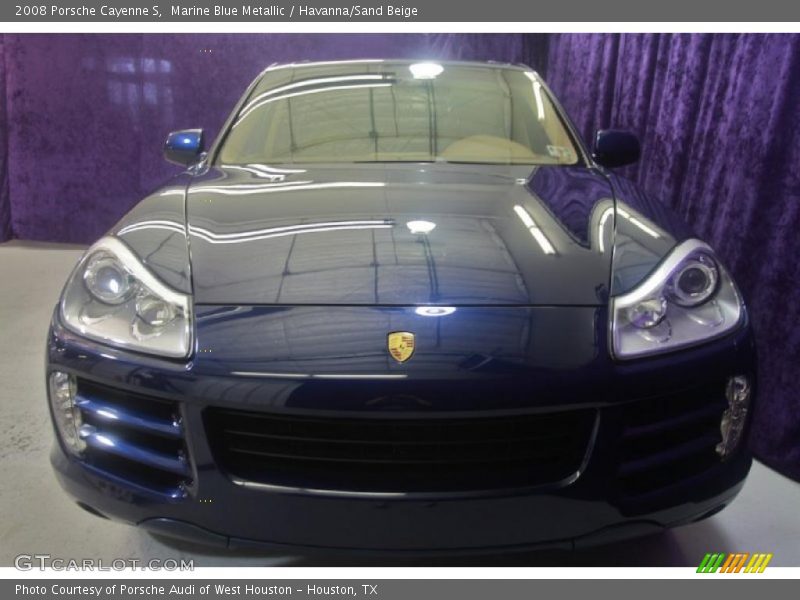 Marine Blue Metallic / Havanna/Sand Beige 2008 Porsche Cayenne S