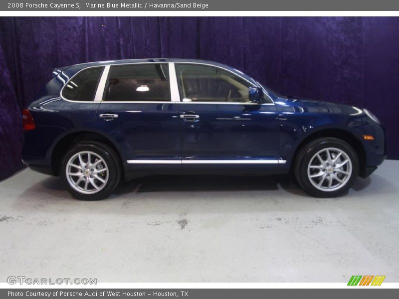 Marine Blue Metallic / Havanna/Sand Beige 2008 Porsche Cayenne S