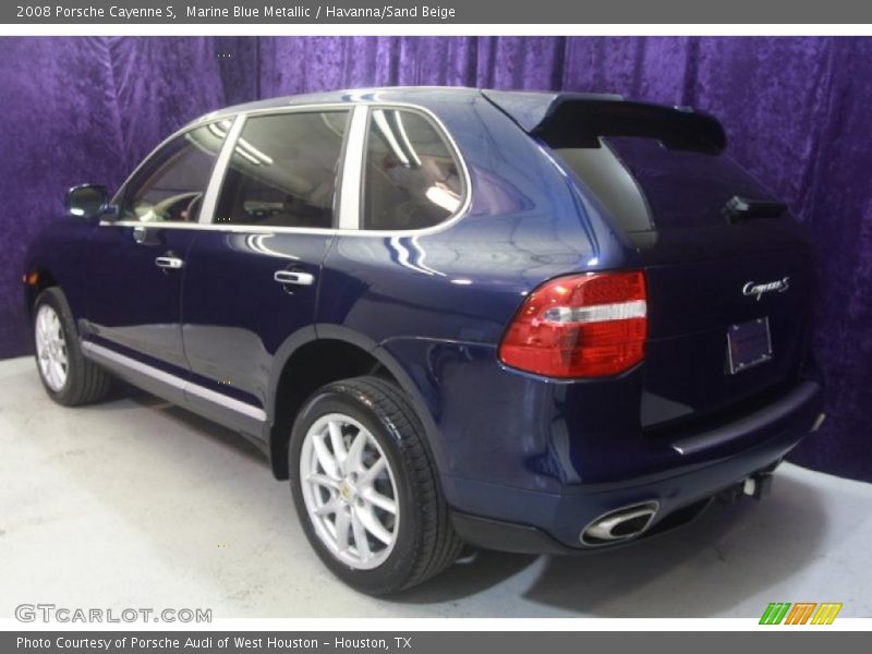 Marine Blue Metallic / Havanna/Sand Beige 2008 Porsche Cayenne S