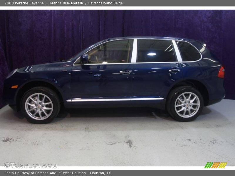Marine Blue Metallic / Havanna/Sand Beige 2008 Porsche Cayenne S
