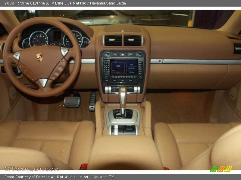 Marine Blue Metallic / Havanna/Sand Beige 2008 Porsche Cayenne S