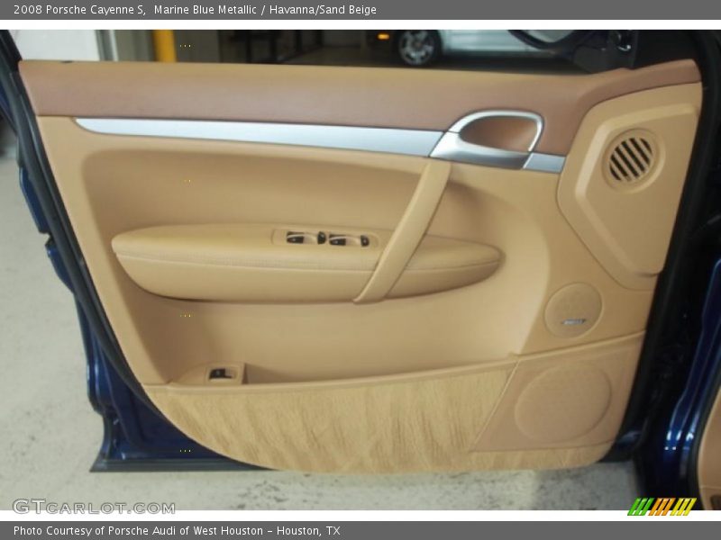 Marine Blue Metallic / Havanna/Sand Beige 2008 Porsche Cayenne S