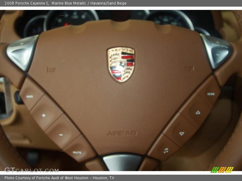 Marine Blue Metallic / Havanna/Sand Beige 2008 Porsche Cayenne S