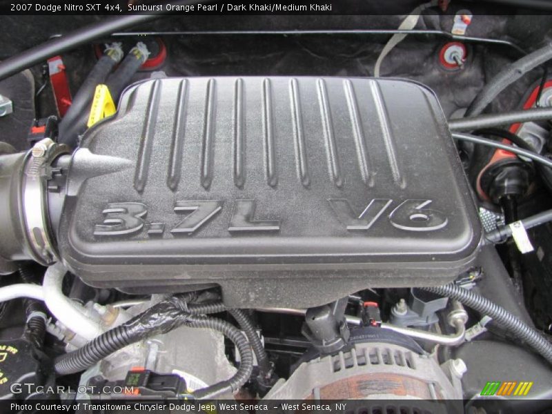 Sunburst Orange Pearl / Dark Khaki/Medium Khaki 2007 Dodge Nitro SXT 4x4