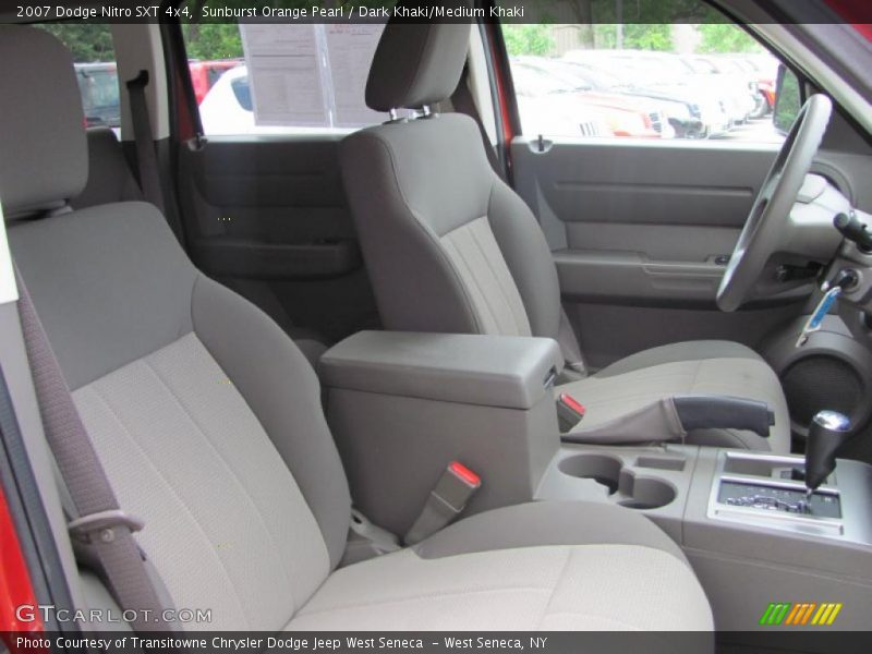Sunburst Orange Pearl / Dark Khaki/Medium Khaki 2007 Dodge Nitro SXT 4x4