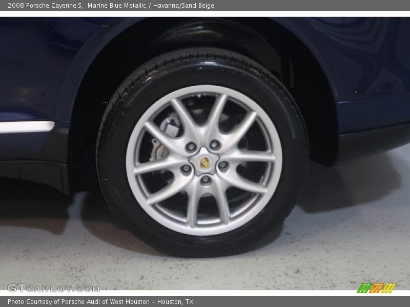 Marine Blue Metallic / Havanna/Sand Beige 2008 Porsche Cayenne S