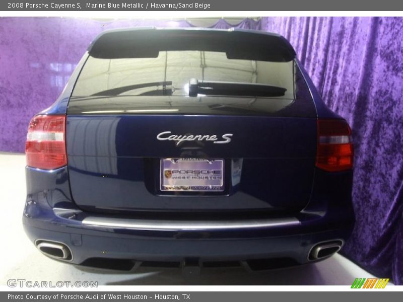 Marine Blue Metallic / Havanna/Sand Beige 2008 Porsche Cayenne S