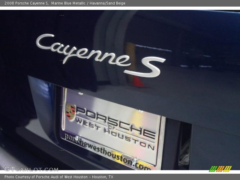 Marine Blue Metallic / Havanna/Sand Beige 2008 Porsche Cayenne S