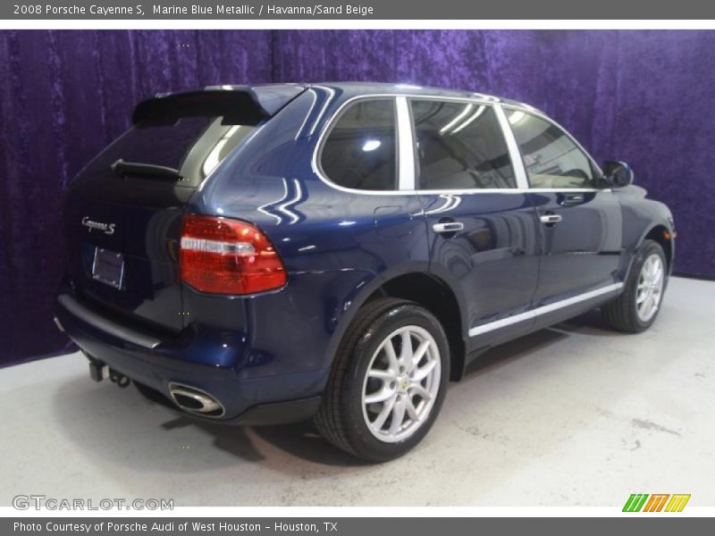 Marine Blue Metallic / Havanna/Sand Beige 2008 Porsche Cayenne S