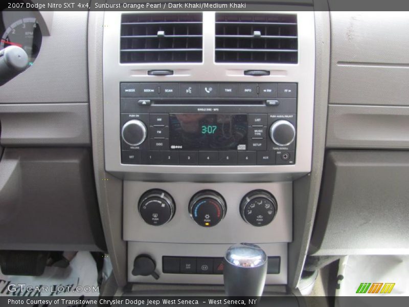 Sunburst Orange Pearl / Dark Khaki/Medium Khaki 2007 Dodge Nitro SXT 4x4