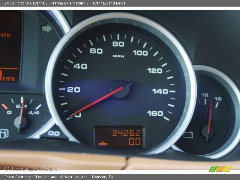Marine Blue Metallic / Havanna/Sand Beige 2008 Porsche Cayenne S