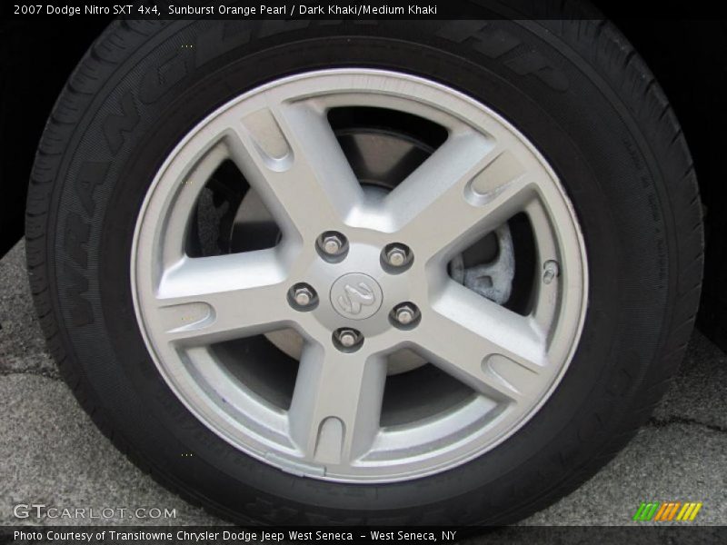 Sunburst Orange Pearl / Dark Khaki/Medium Khaki 2007 Dodge Nitro SXT 4x4