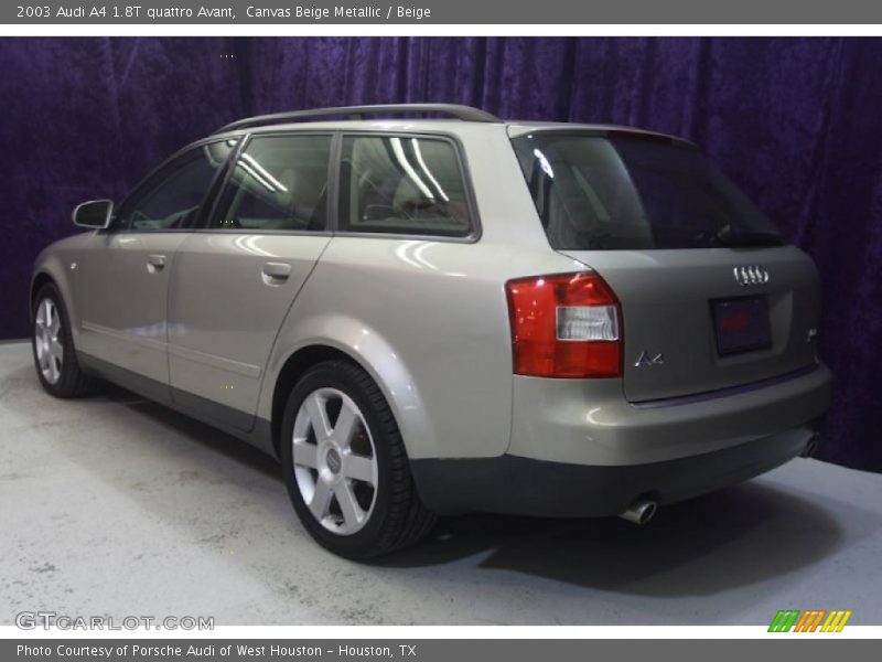 Canvas Beige Metallic / Beige 2003 Audi A4 1.8T quattro Avant