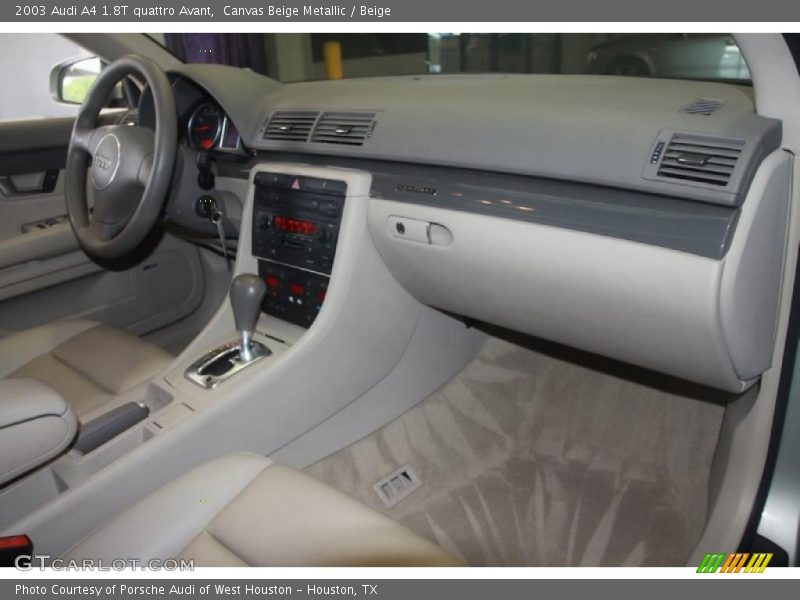 Canvas Beige Metallic / Beige 2003 Audi A4 1.8T quattro Avant