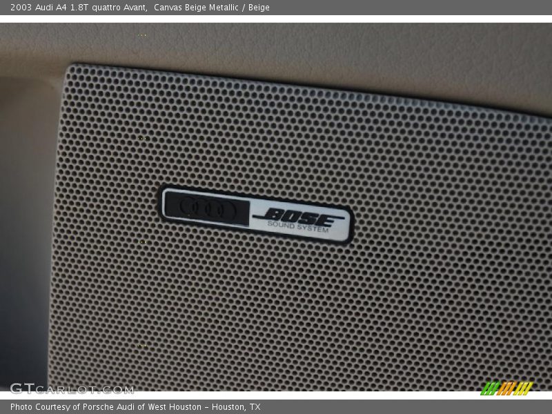 Canvas Beige Metallic / Beige 2003 Audi A4 1.8T quattro Avant