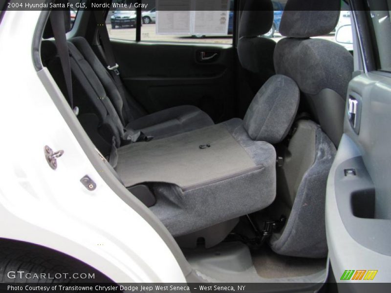 Nordic White / Gray 2004 Hyundai Santa Fe GLS