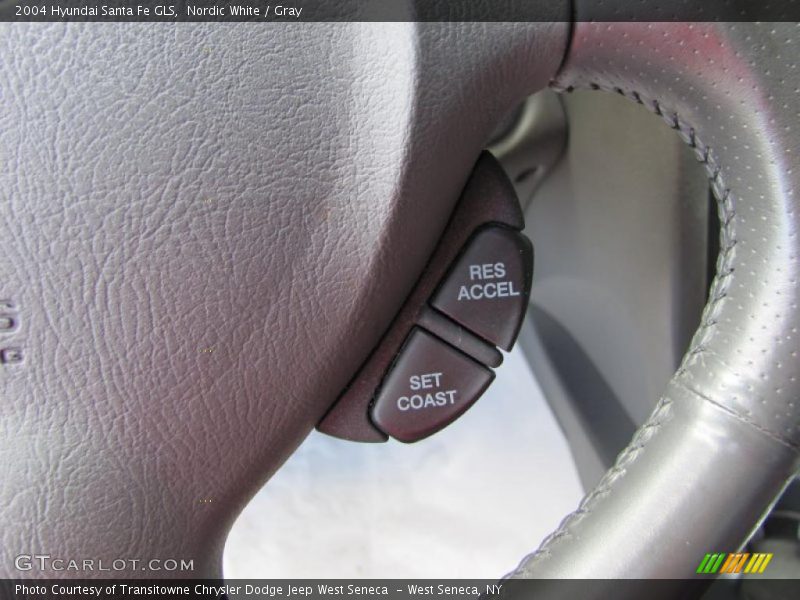 Nordic White / Gray 2004 Hyundai Santa Fe GLS