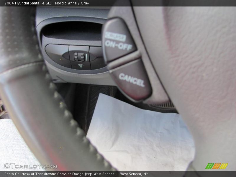 Nordic White / Gray 2004 Hyundai Santa Fe GLS