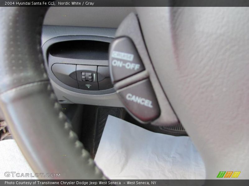 Nordic White / Gray 2004 Hyundai Santa Fe GLS