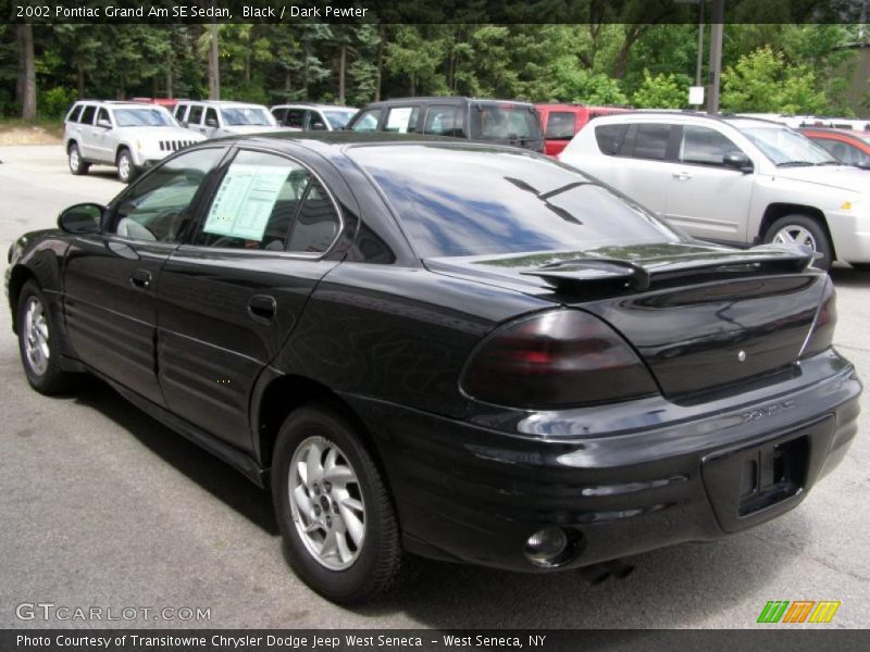 Black / Dark Pewter 2002 Pontiac Grand Am SE Sedan