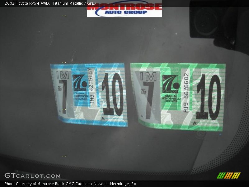 Titanium Metallic / Gray 2002 Toyota RAV4 4WD