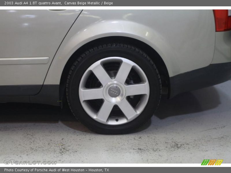 Canvas Beige Metallic / Beige 2003 Audi A4 1.8T quattro Avant