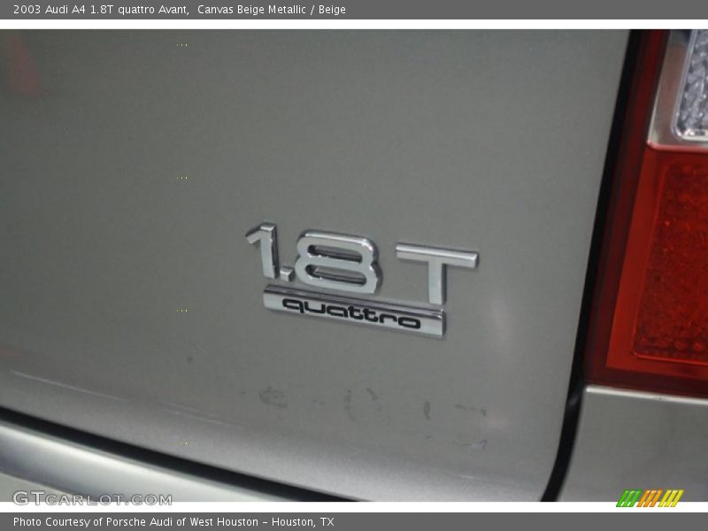 Canvas Beige Metallic / Beige 2003 Audi A4 1.8T quattro Avant